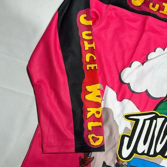 Nostalgia Pink and Black Juice WRLD Long Sleeve Tee - Picture 5 of 10